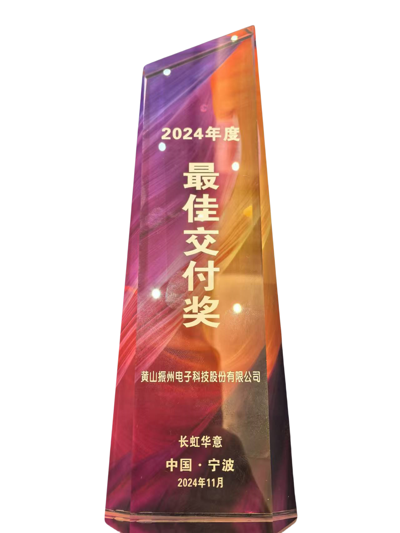 喜獲全球冰箱壓縮機(jī)龍頭企業(yè)長(zhǎng)虹華意授予2024年度“最佳交付獎(jiǎng)”